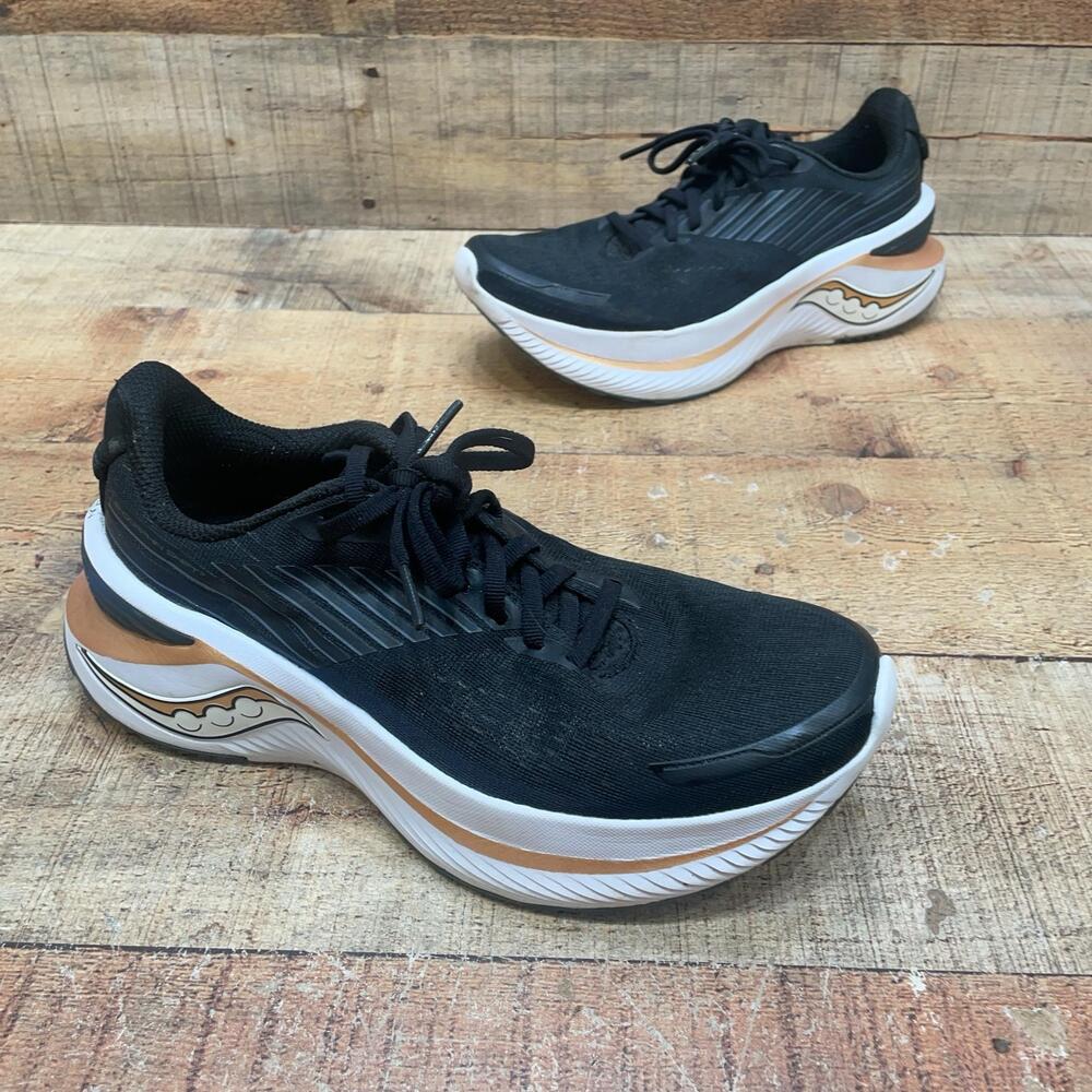Saucony Endorphin Shoes Womens Size 8 39 Black Running Comfort Sneaker